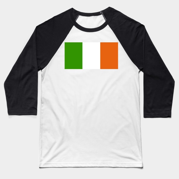 Ireland Flag Baseball T-Shirt by Bravuramedia